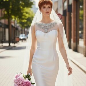 Lilli Isaac Fit and Flare Wedding Gown